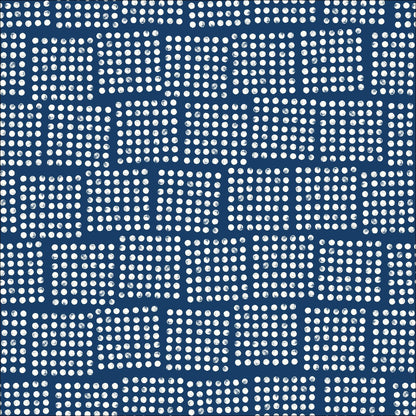 Domino - Blue - Imprint - Eloise Renouf - Cloud 9 Fabrics - Poplin - Simplifi Fabric