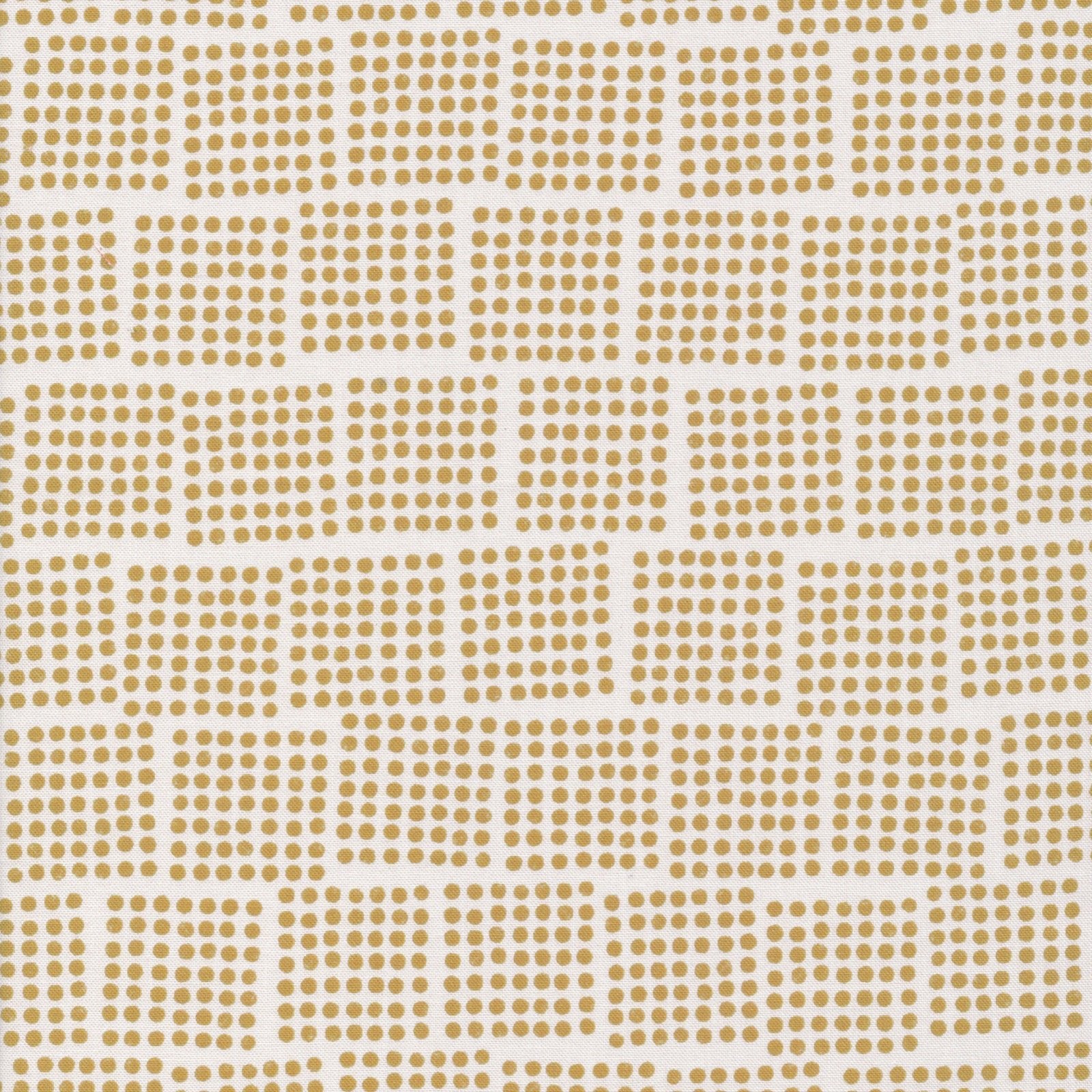 Domino - Gold - Imprint - Eloise Renouf - Cloud 9 Fabrics - Poplin - Simplifi Fabric