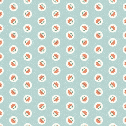 Dot Blossoms - Powder - Little Bo - Kimberly Morgan - Cloud 9 Fabrics - Poplin - Simplifi Fabric