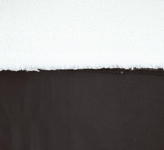 Double - Sided Imitation Suede With Sheepskin - Black - Katia - Simplifi Fabric