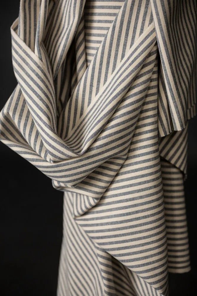 Dungeness Stripe 13oz Heavy Recycled Cotton Canvas - European Import - Merchant & Mills - Simplifi Fabric