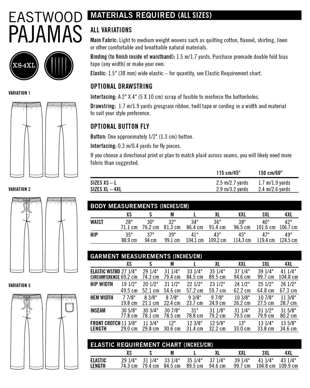 Eastwood Pajamas Pattern - Thread Theory - Simplifi Fabric