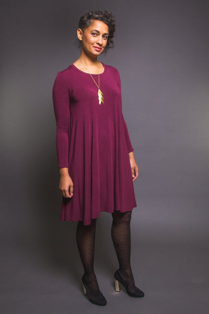 Ebony T-Shirt and Knit Dress Pattern - Closet Core Patterns - Simplifi Fabric