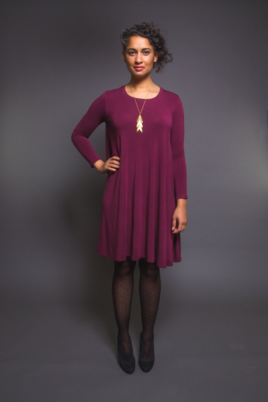 Ebony T-Shirt and Knit Dress Pattern - Closet Core Patterns - Simplifi Fabric