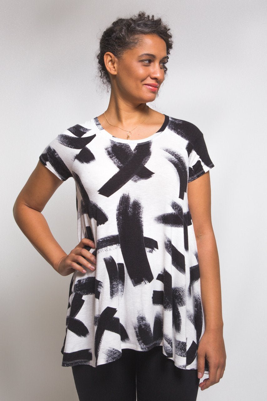 Ebony T-Shirt and Knit Dress Pattern - Closet Core Patterns - Simplifi Fabric