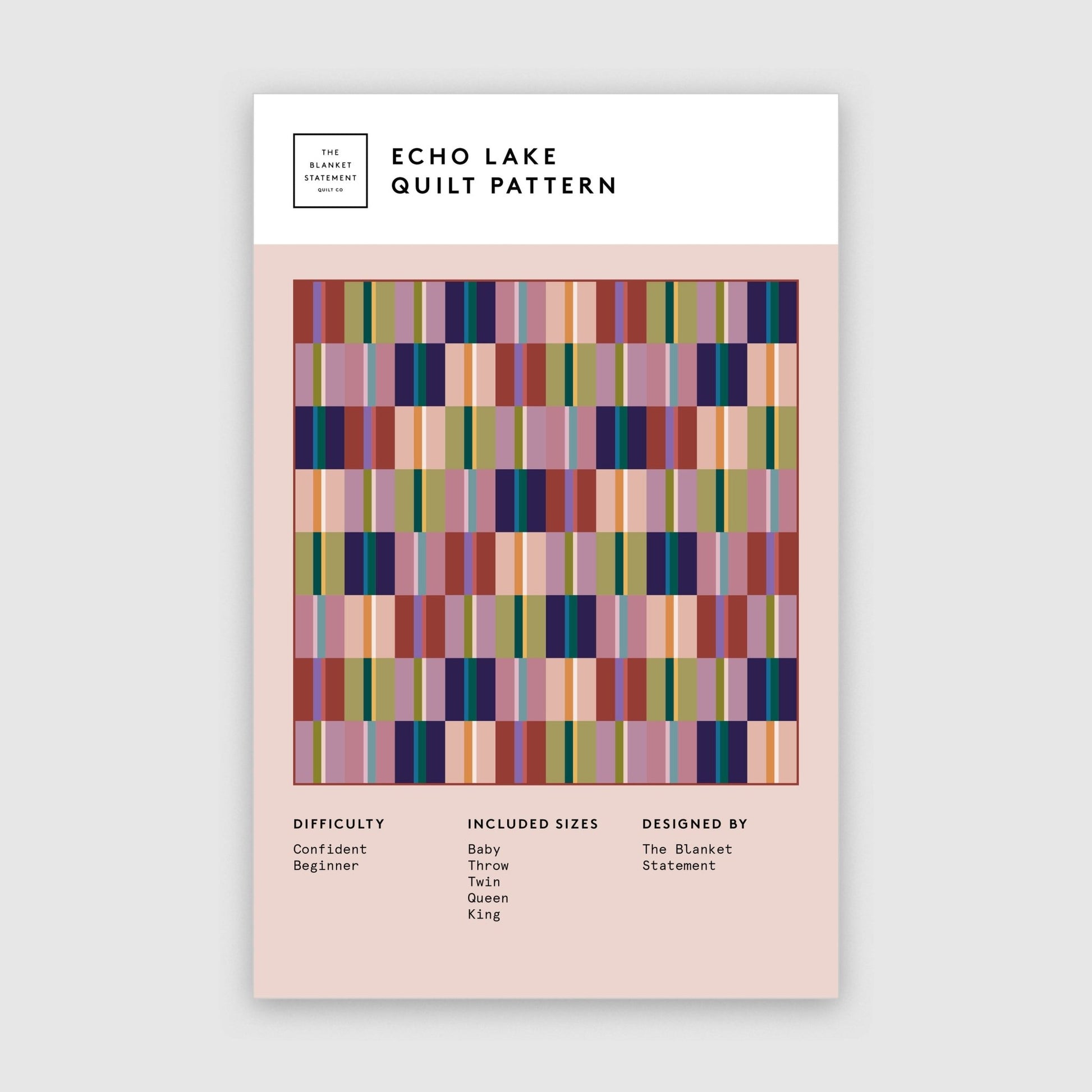 Echo Lake Paper Pattern - The Blanket Statement Quilt Co. - Simplifi Fabric