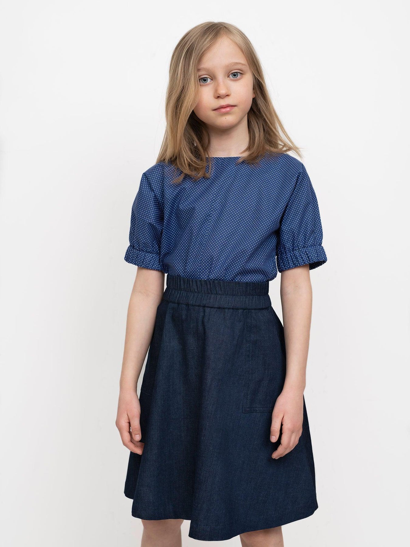 Elastic Waist Maxi Skirt Mini Pattern (4 - 10yrs) - The Assembly Line - Simplifi Fabric