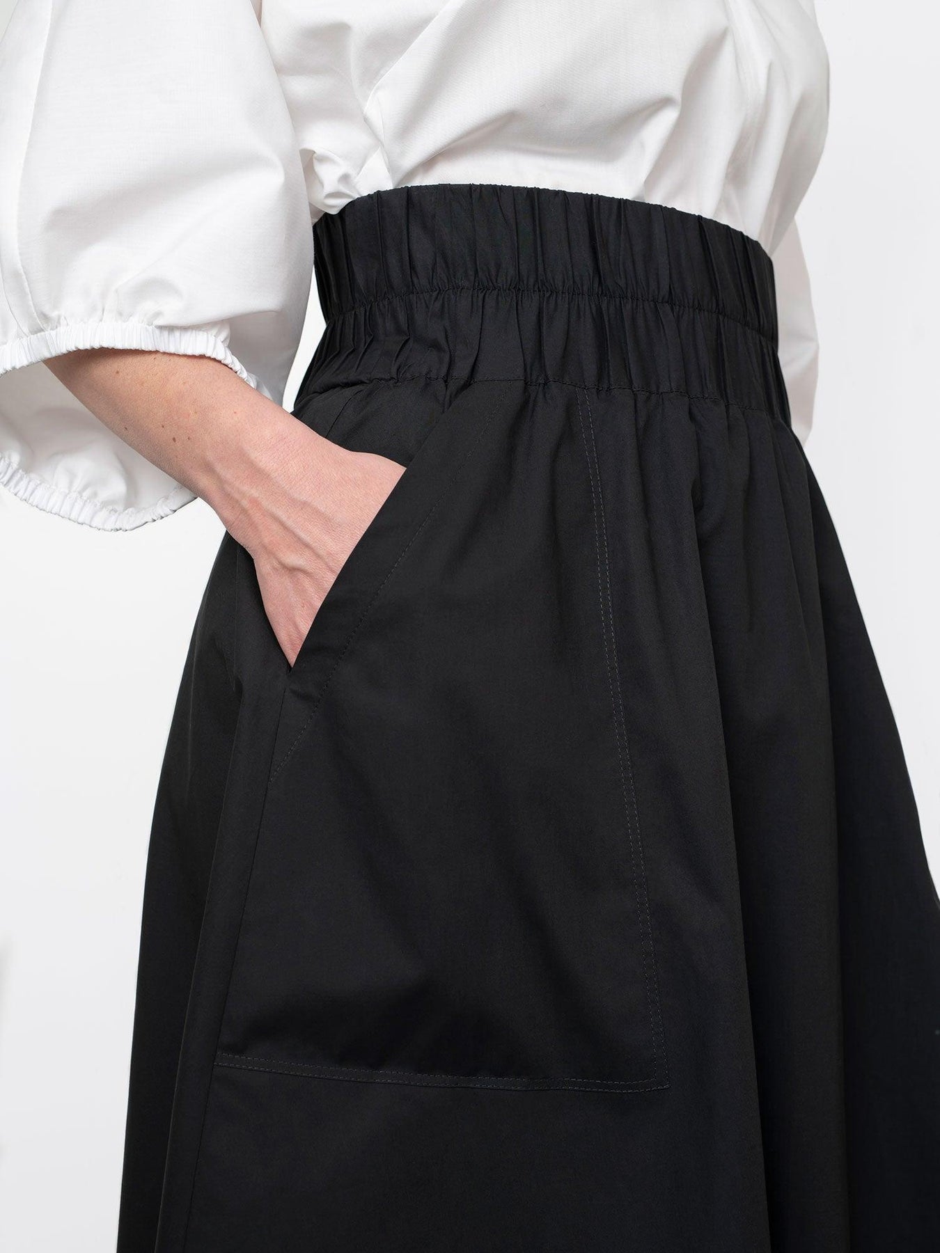 Elastic Waist Maxi Skirt Pattern - The Assembly Line - Simplifi Fabric