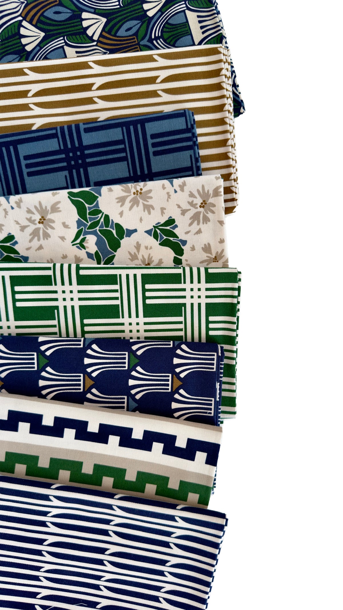 Rami - Green - Amy MacCready - Elegant Estuaries - Cloud 9 Fabrics - Duck Canvas