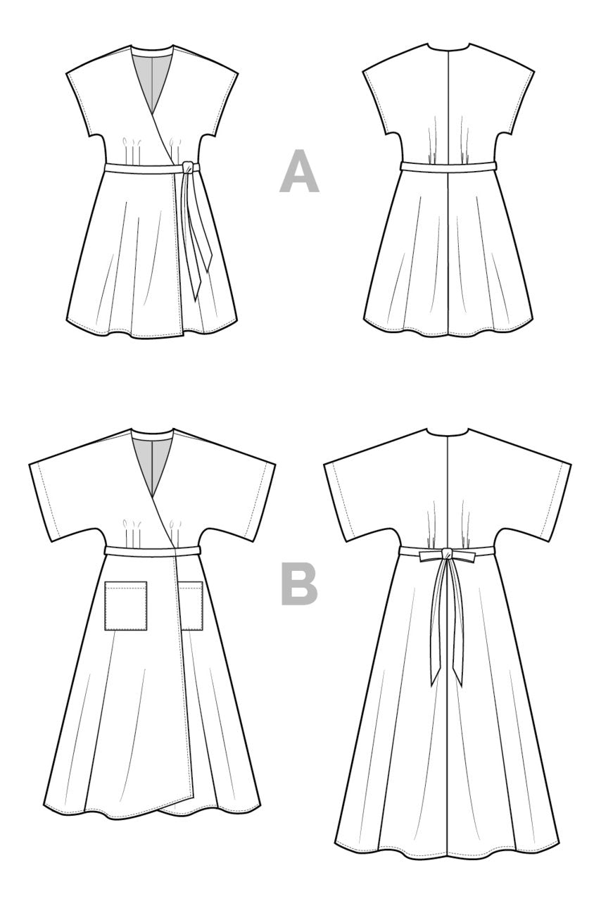 Elodie Wrap Dress Pattern - Closet Core Patterns - Simplifi Fabric