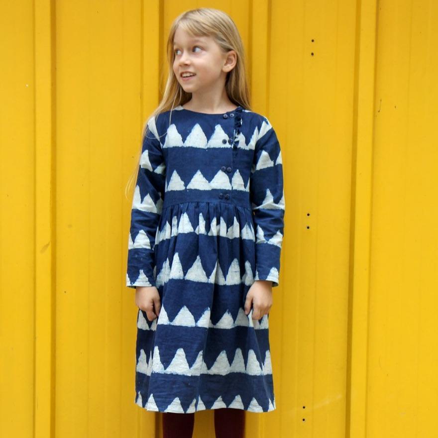 Elona Blouse and Dress Sewing Pattern - Girl 3/12Y - Ikatee - Simplifi Fabric