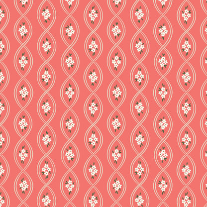 Entwined - Rose - Spring Showers - Ann Gardner - Cloud 9 Fabrics - Poplin - Simplifi Fabric
