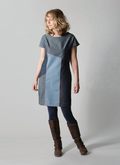 Essential Denim Dress - Paper Sewing Pattern - Sew Different - Simplifi Fabric