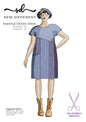 Essential Denim Dress - Paper Sewing Pattern - Sew Different - Simplifi Fabric