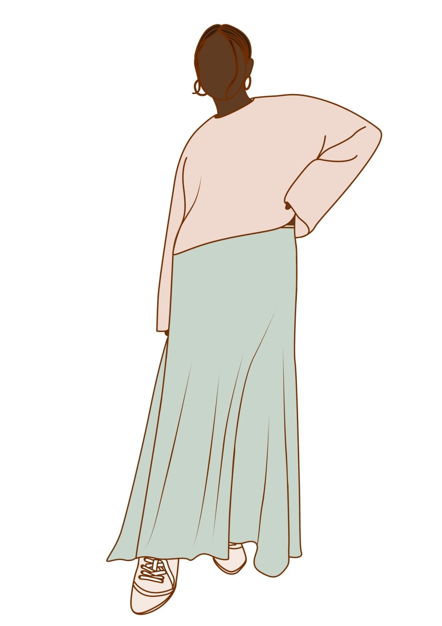 Essential Edit Skirt Sewing Pattern - Size Me - Simplifi Fabric