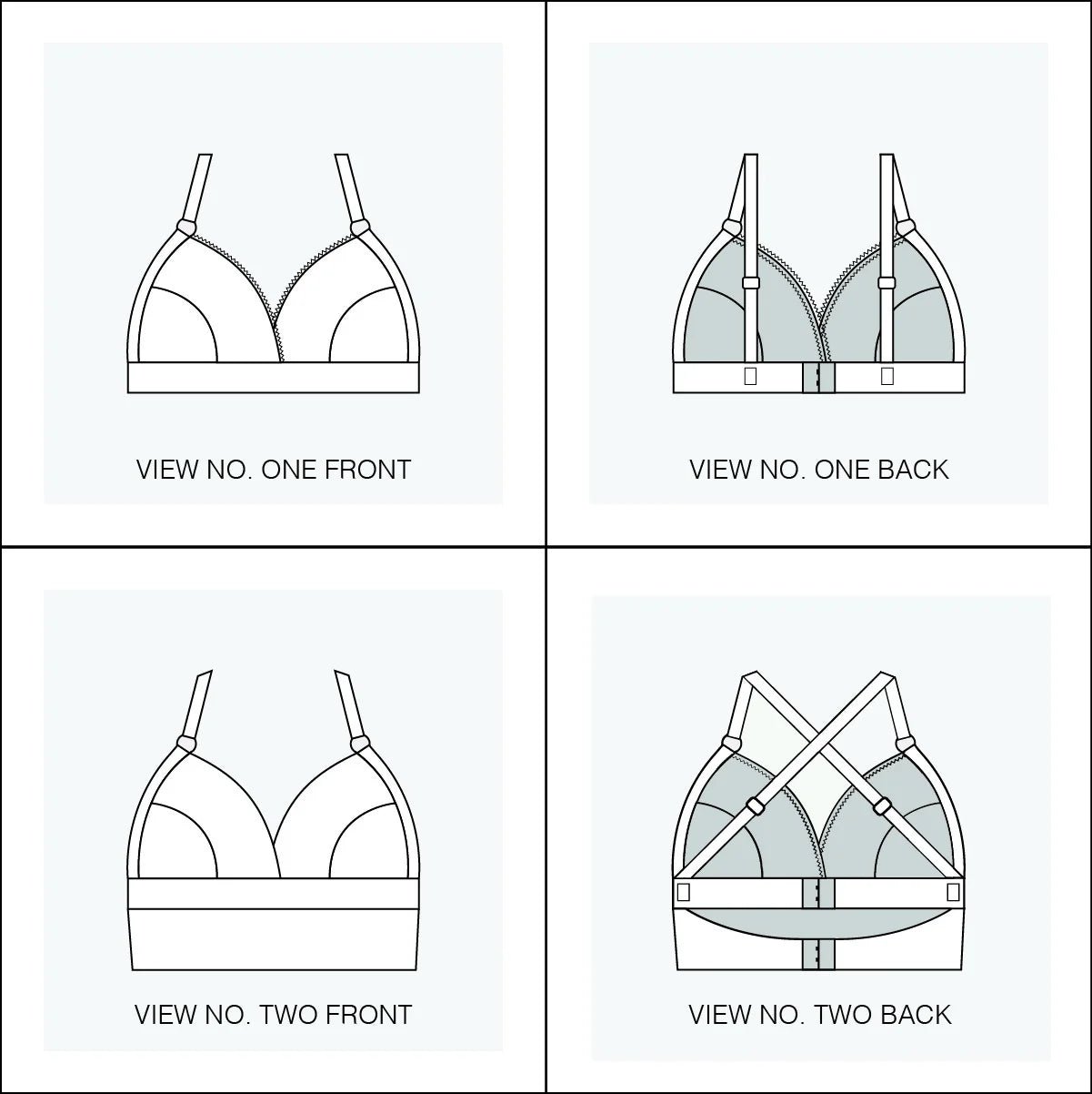 Euler Bralette - Paper Sewing Pattern - Sophie Hines - Simplifi Fabric