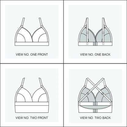 Euler Bralette - Paper Sewing Pattern - Sophie Hines - Simplifi Fabric
