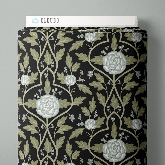 Evening Arbor - Ebony - Twilight Reverie - Lisee Ree Designs - Cloud 9 Fabrics - Poplin - Simplifi Fabric