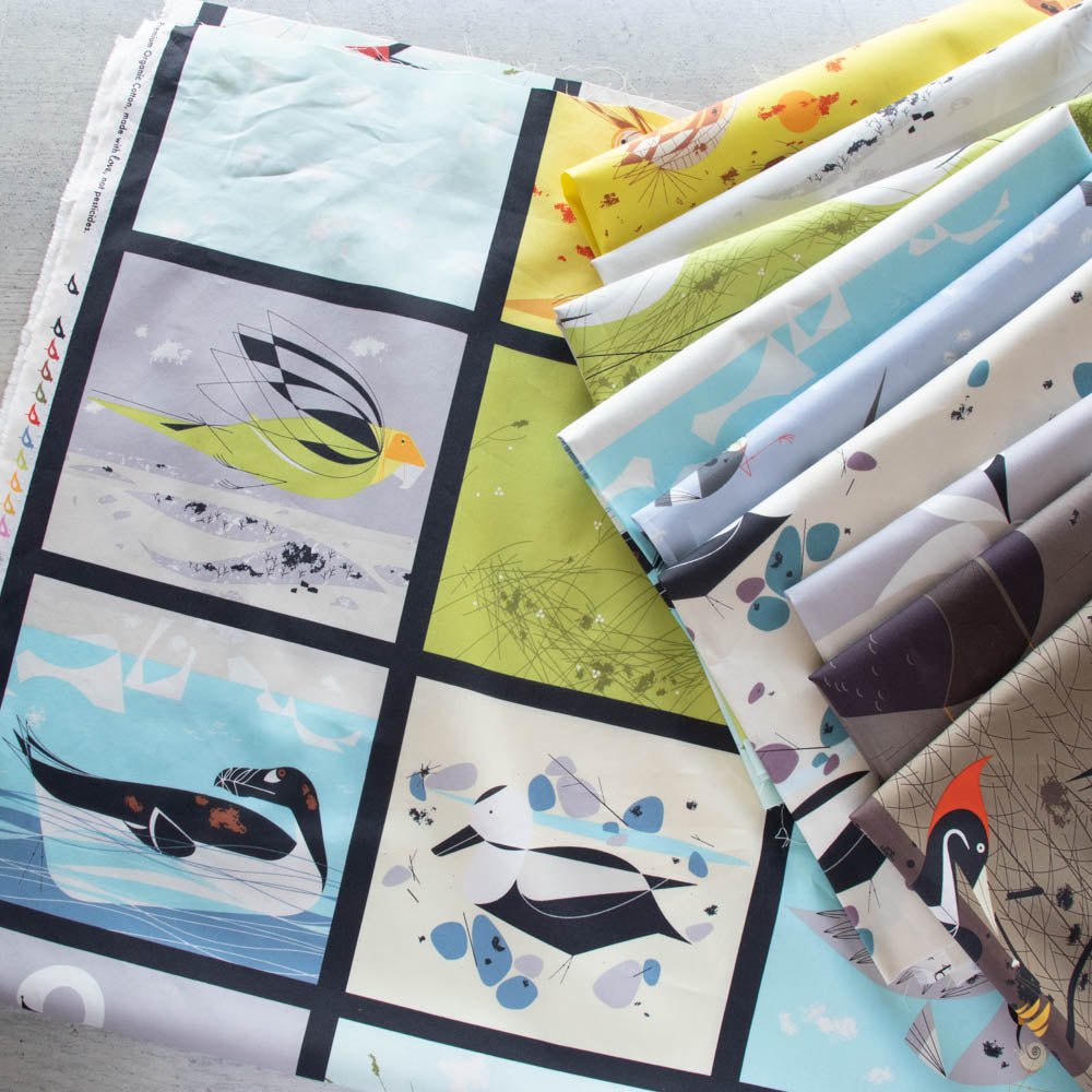 Everglade Kite - Charley Harper Vanishing Birds - Birch Fabrics - Poplin - Simplifi Fabric