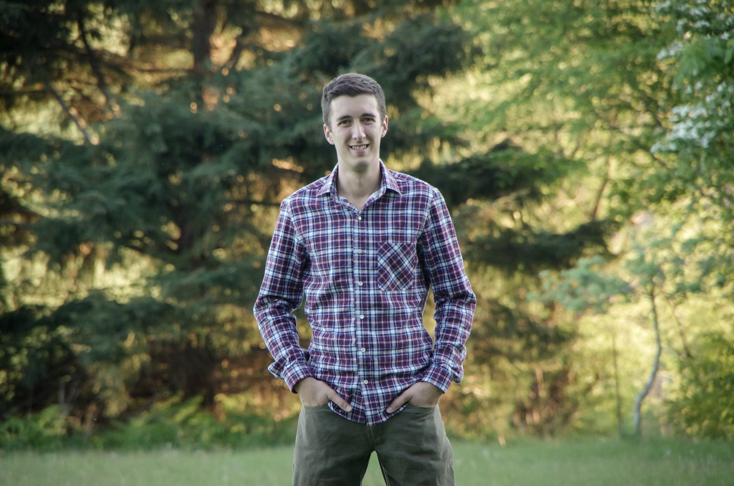 Fairfield Button - Up Shirt Mens PDF Sewing Pattern - Thread Theory - Simplifi Fabric