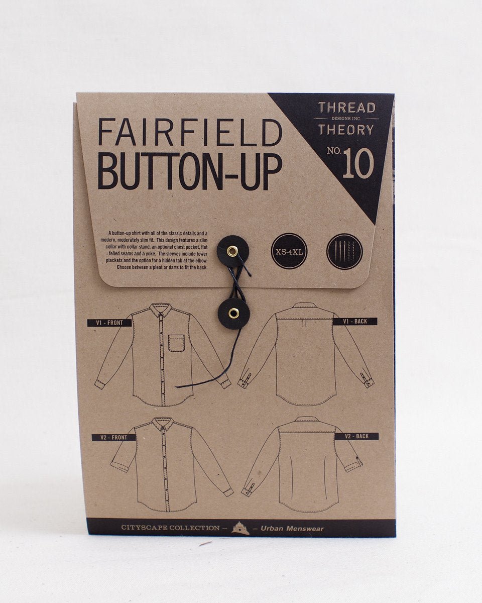 Fairfield Button - up Shirt Pattern - Thread Theory - Simplifi Fabric