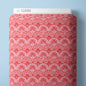 Fan Palm Scallop - Pink/Red - Nice Nice - Emily Taylor - Cloud 9 Fabrics - Poplin - Simplifi Fabric