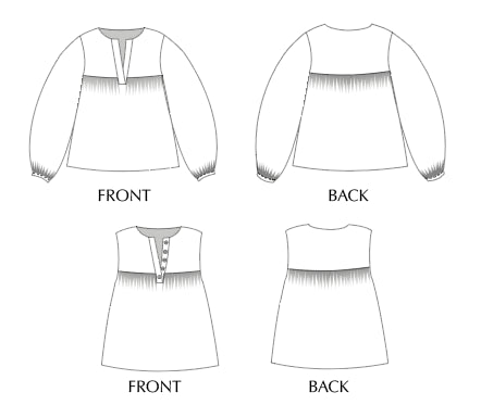 Felis Blouse - Paper Sewing Pattern - Sew Different