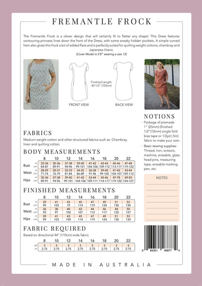 Fermantle Frock - Paper Pattern - Sew to Grow - Simplifi Fabric