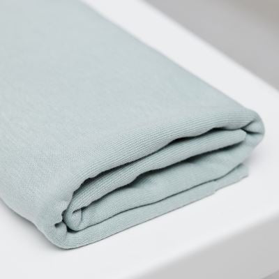 Fine 2x1 Rib Jersey TENCEL™ Lyocell Organic Cotton - OEKO - TEX® - MeetMILK - Blue Mist - Simplifi Fabric