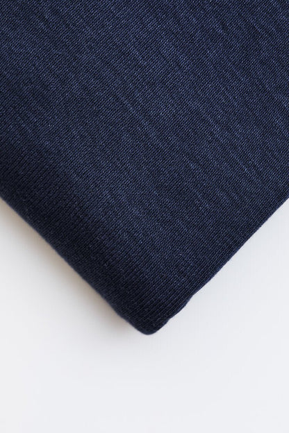 Fine 2x1 Rib Jersey TENCEL™ Lyocell Organic Cotton - OEKO - TEX® - MeetMILK - Blueberry - Simplifi Fabric