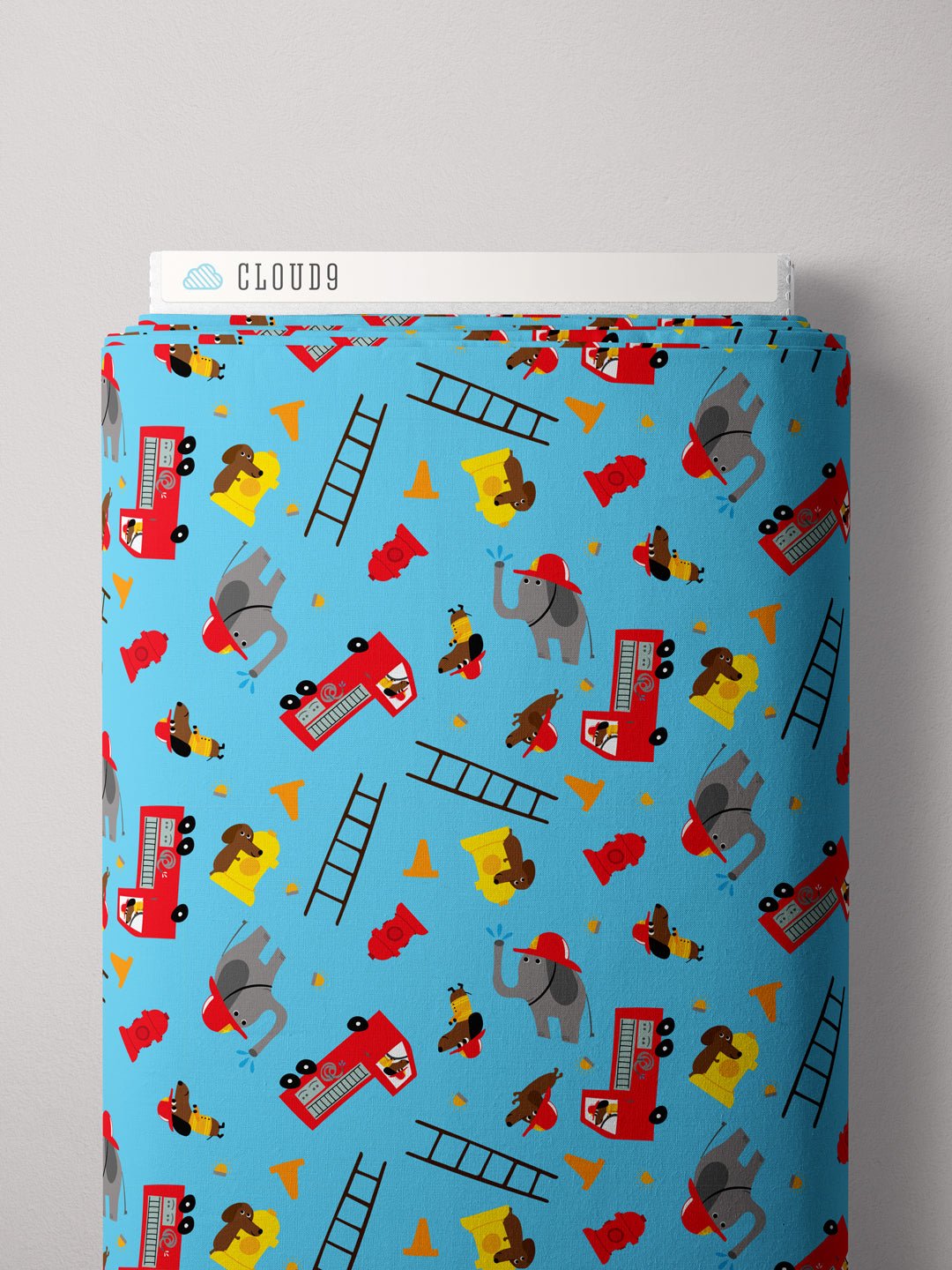 Fire Friends - Fire! Fire! Fire! - Loo McNulty - Cloud 9 Fabrics - Poplin - Simplifi Fabric