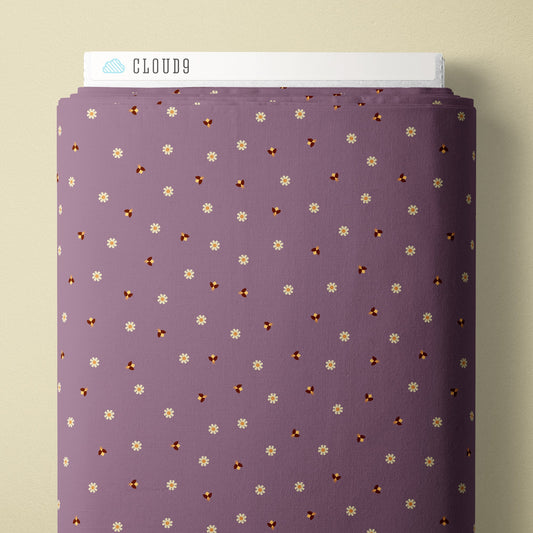 Firefly Twilight - Grape - Firefly Moon - Leah Duncan - Cloud 9 Fabrics - Poplin - Simplifi Fabric