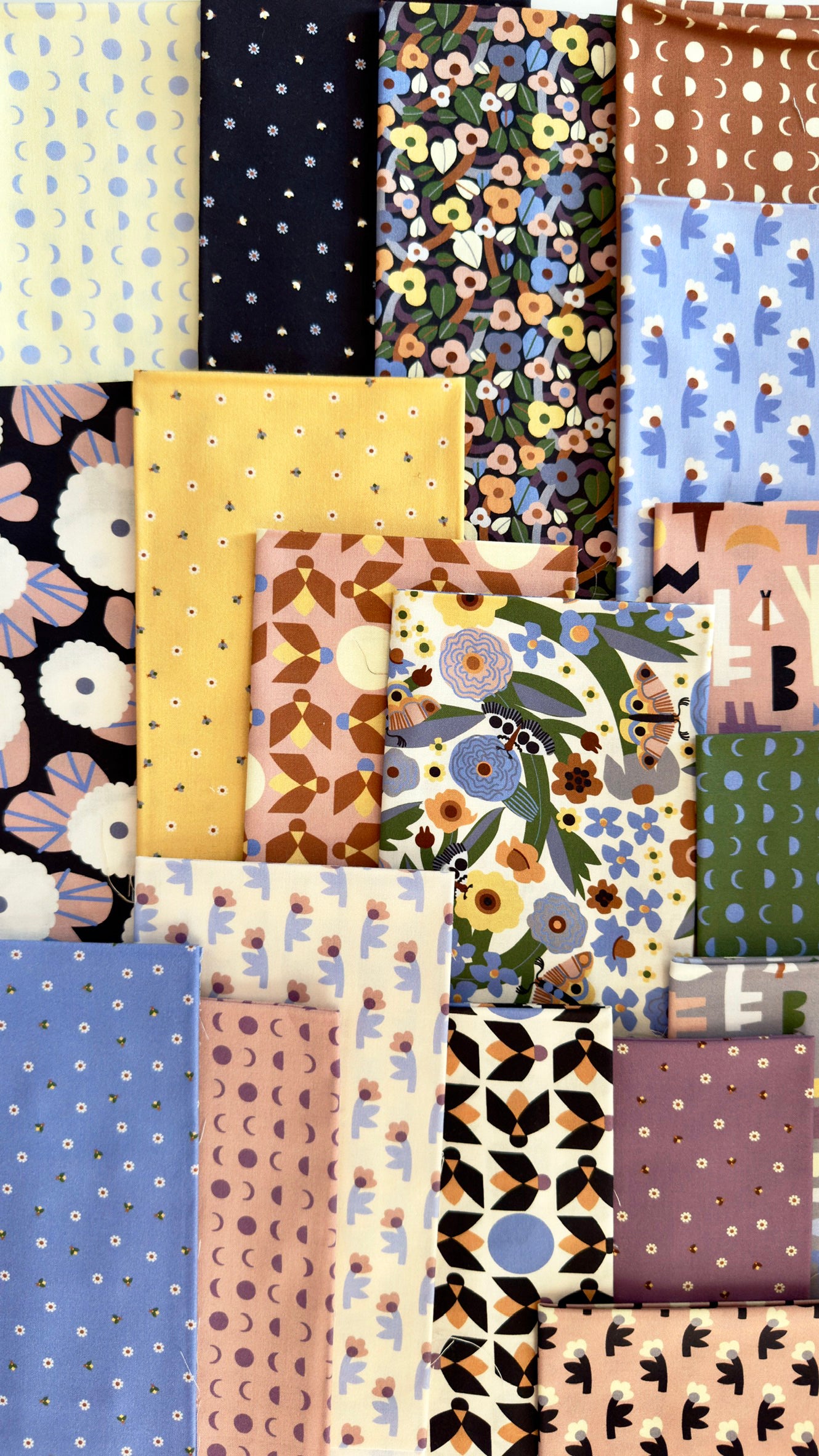 Forest Shadows - Dusty Rose - Firefly Moon - Leah Duncan - Cloud 9 Fabrics - Poplin
