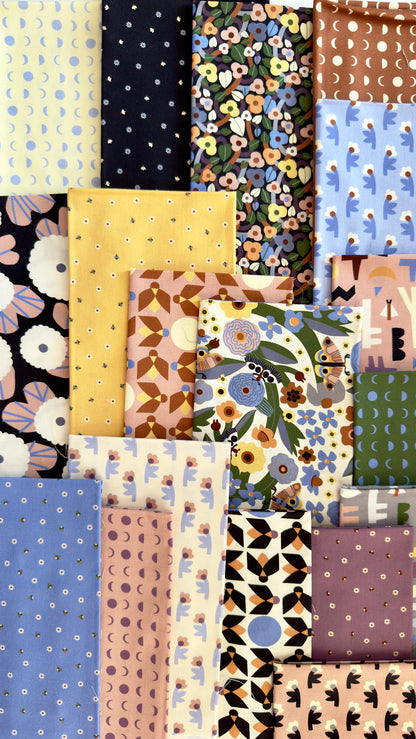 Forest Shadows - Dusty Rose - Firefly Moon - Leah Duncan - Cloud 9 Fabrics - Poplin
