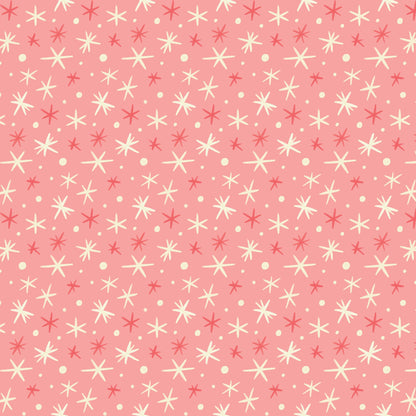 First Flurries - Pink - Bright Holiday - Charla Pettingill - Cloud 9 Fabrics - Poplin - Simplifi Fabric