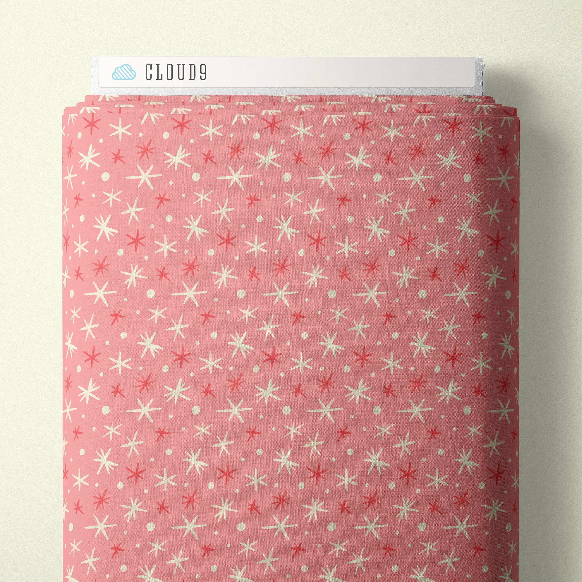 First Flurries - Pink - Bright Holiday - Charla Pettingill - Cloud 9 Fabrics - Poplin - Simplifi Fabric