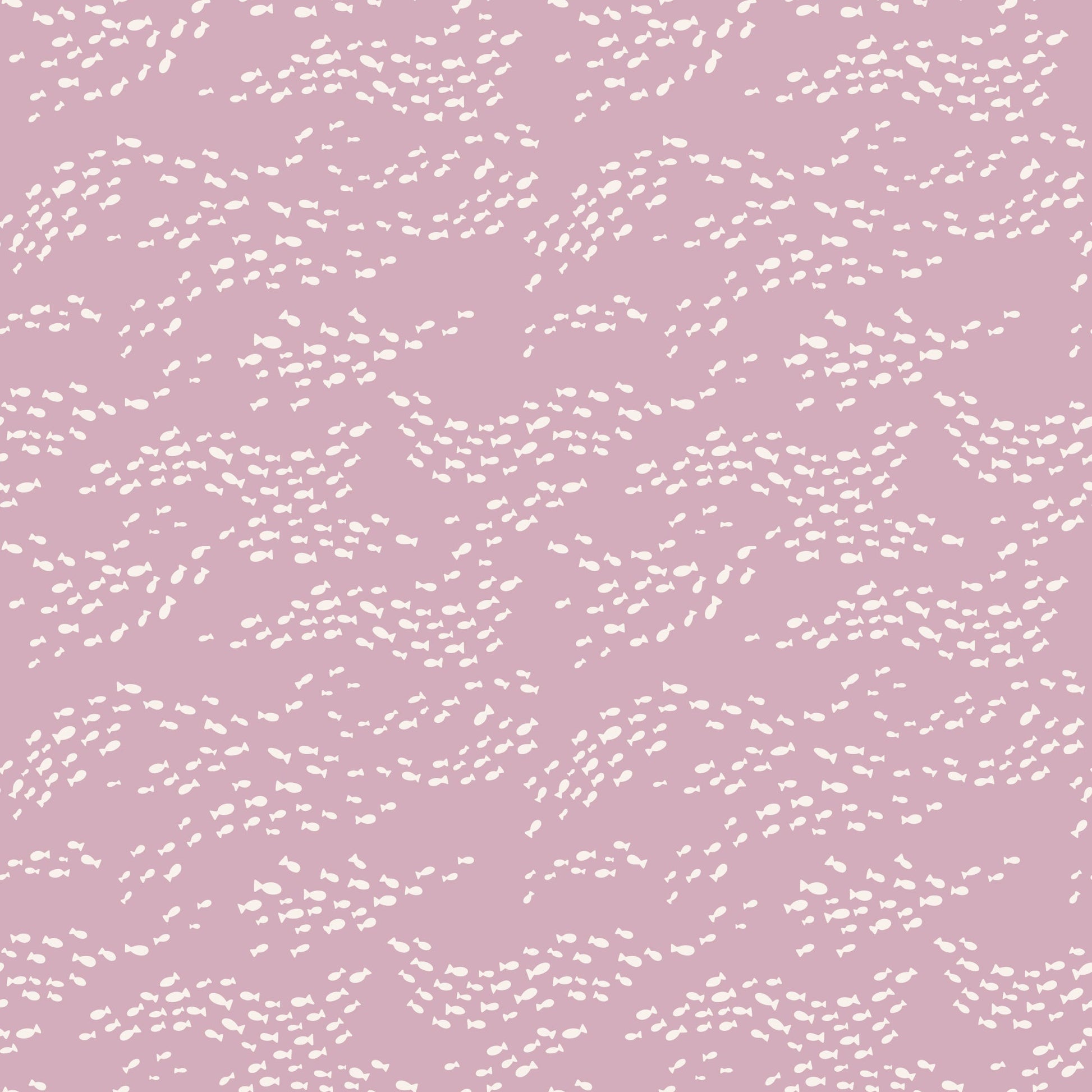 Fish School - Dusty Pink - Seashell Serenade - Jayme Murray - Cloud 9 Fabrics - Poplin - Simplifi Fabric