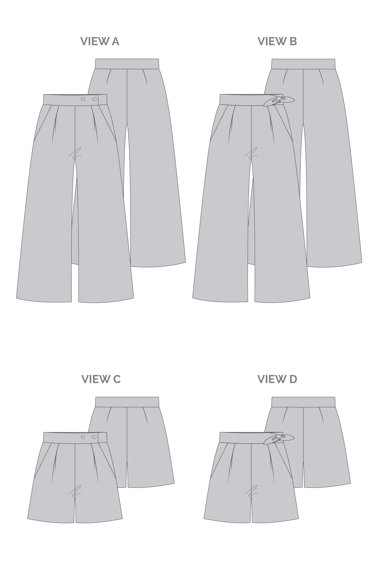 Flint Pants & Shorts - Megan Nielsen Patterns - Sewing Pattern - Simplifi Fabric