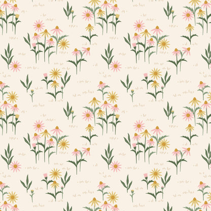 Floral Field - Naturally Wild - Ann Gardner - Cloud 9 Fabrics - Poplin - Simplifi Fabric