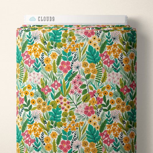 Floral Garden - Bohemian Paradise - Maria Galybina - Cloud 9 Fabrics - Poplin - Simplifi Fabric