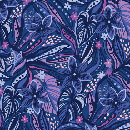 Floral Opulence - Wonder Jungle - Pip & Lo - Cloud 9 Fabrics - Poplin - Simplifi Fabric