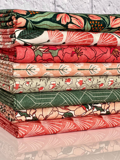 Floribunda - Rosy Deco - Amy MacCready - Cloud 9 Fabrics - Poplin - Simplifi Fabric