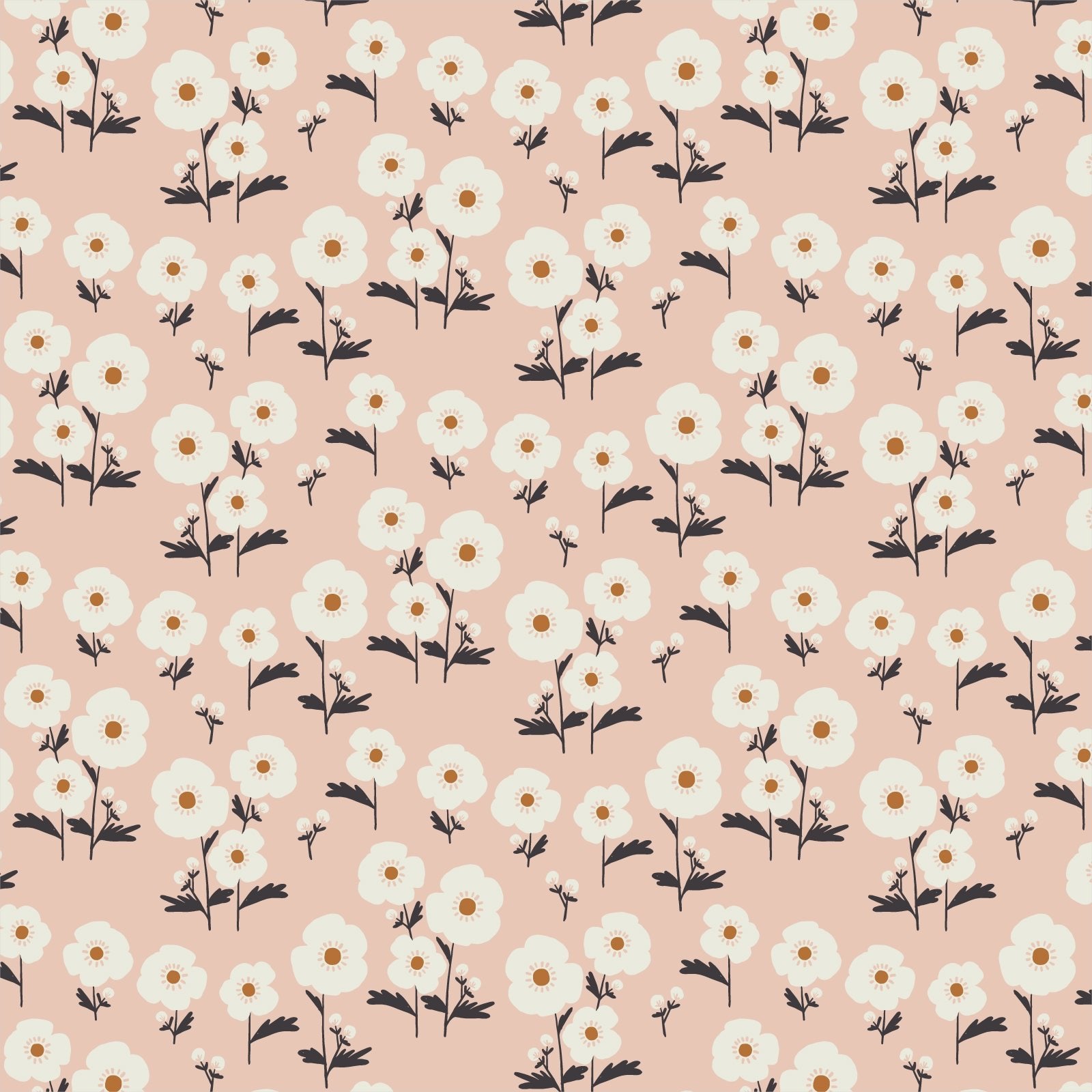 Flower Bed - Planted - Betsy Siber - Cloud 9 Fabrics - Poplin - Simplifi Fabric