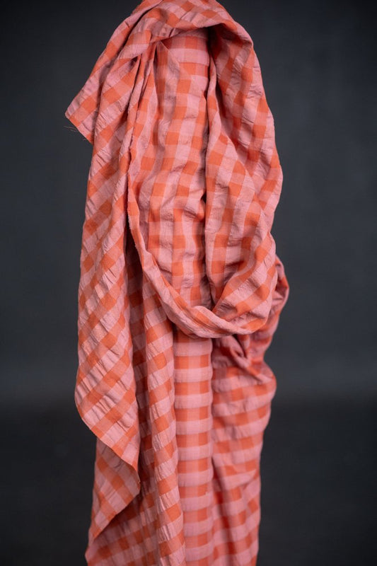 Flush Gingham Seersucker Indian Organic Cotton - Merchant & Mills - Simplifi Fabric