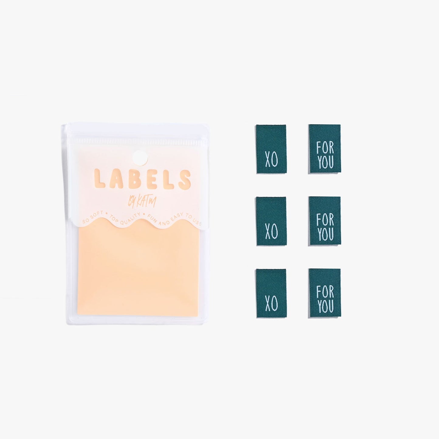 "FOR YOU | XO" Woven Label Pack - Kylie And The Machine - Simplifi Fabric