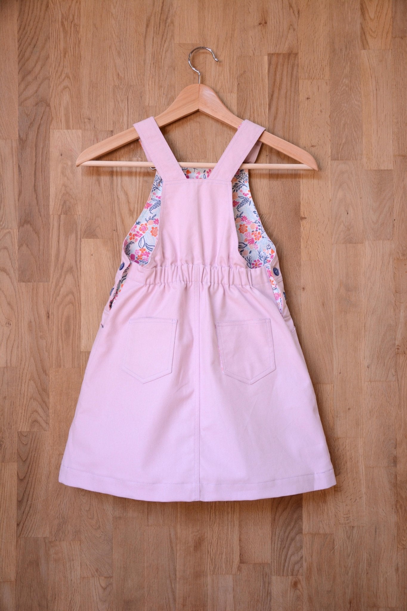 Freddie Dungarees & Dress (3 - 9 Years) - Kids Paper Sewing Pattern - Two Stitches Patterns - Simplifi Fabric