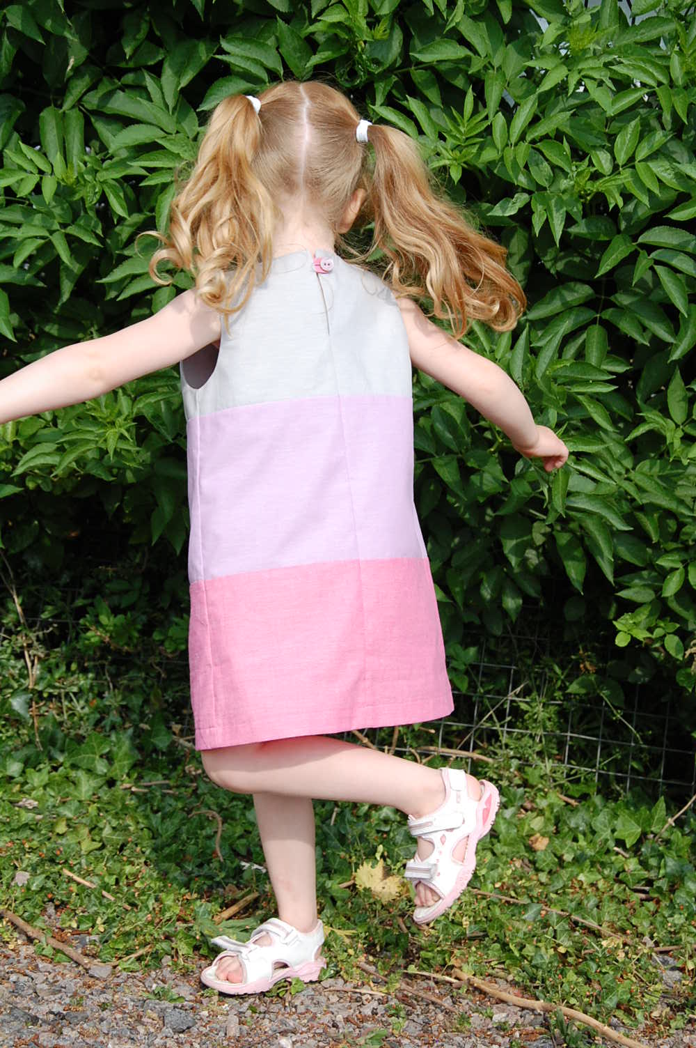 Frida Dress & Swing Top - Kids Paper Sewing Pattern - Two Stitches Patterns - Simplifi Fabric