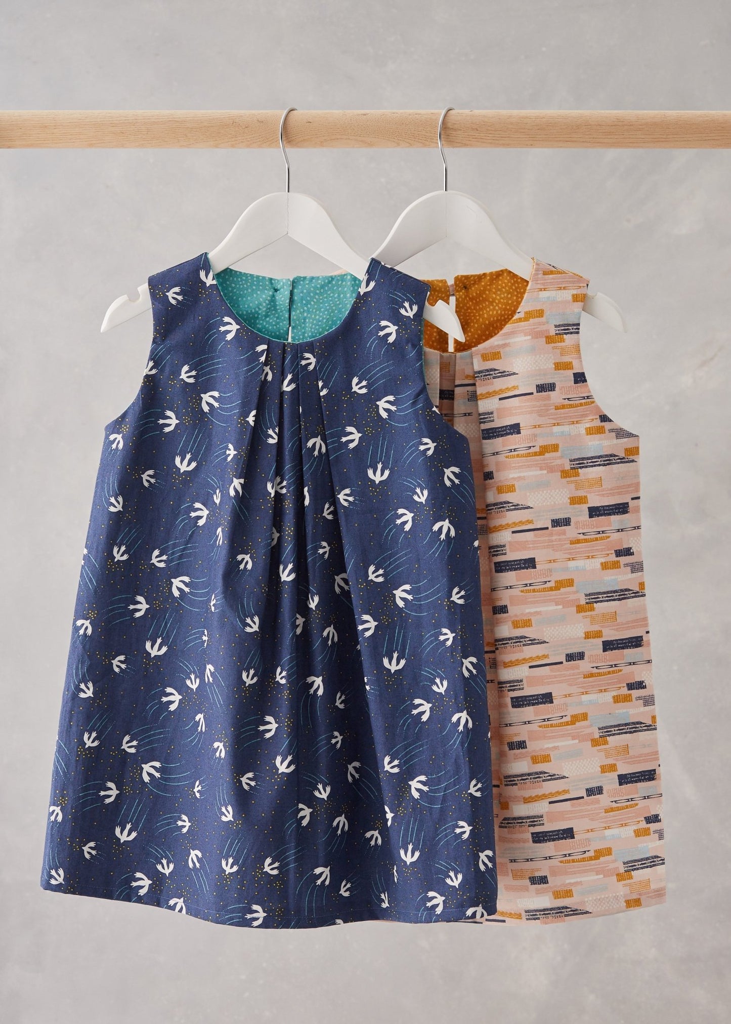 Frida Dress & Swing Top - Kids Paper Sewing Pattern - Two Stitches Patterns - Simplifi Fabric