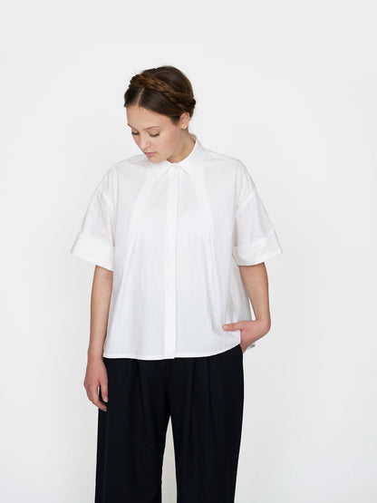 Front Pleat Shirt Pattern - The Assembly Line - Simplifi Fabric