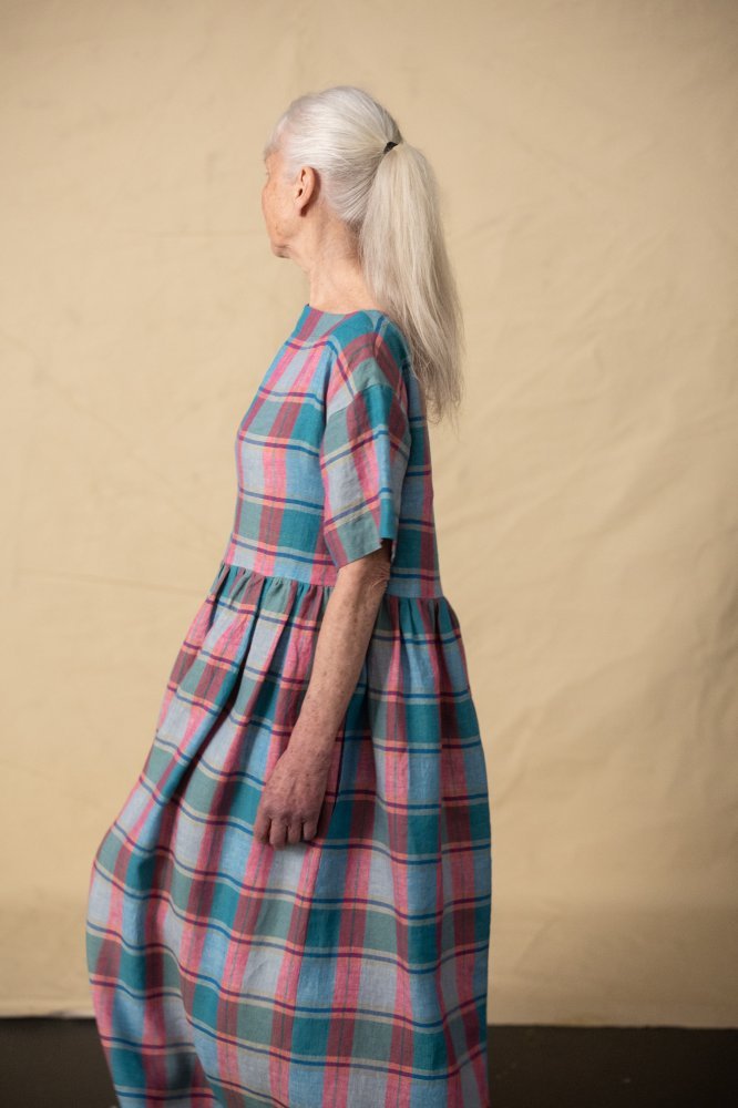 Fruit Cake Check Laundered Linen - European Import - Merchant & Mills - Simplifi Fabric